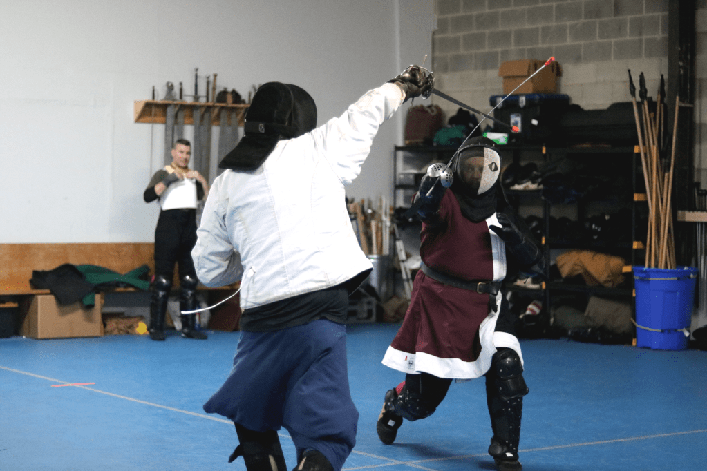 Friendly rapier sparring